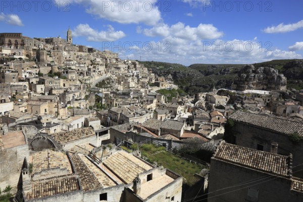 Old town, Sassi, Sassi di Matera cave settlements, UNESCO World Heritage Site, Matera, Basilicata,