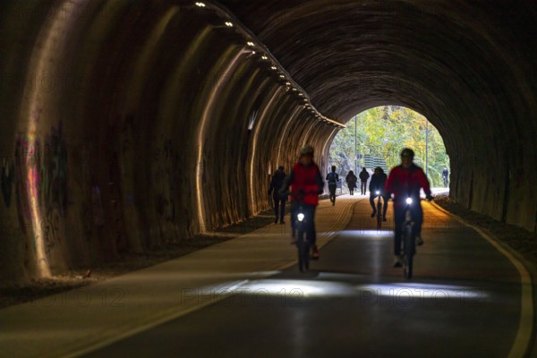 The Nordbahntrasse, a cycle path, footpath, on a former 22 KM long railway line, along the