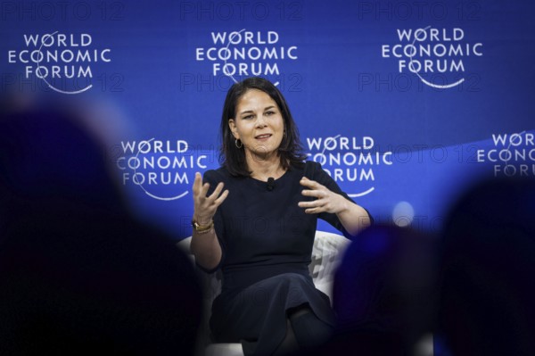 Annalena Bärbock (Alliance 90/The Greens), Federal Foreign Minister, photographed during a panel