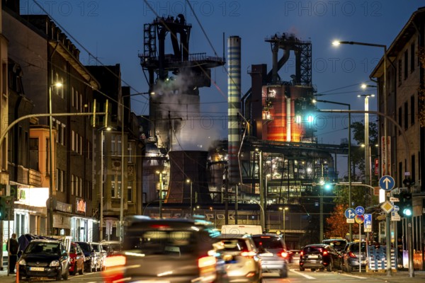Duisburg steel site, ThyssenKrupp Steel steelworks, blast furnaces 8 and 9, Friedrich-Ebert-Straße