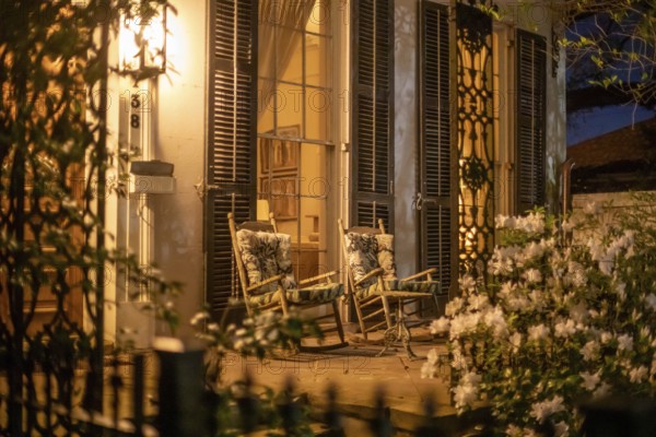 New Orleans, Louisiana - New Orleans residential architecture often features bright colors