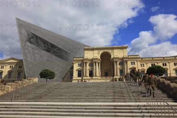 Military History Museum of the German Armed Forces, main arsenal building with wedge, architect