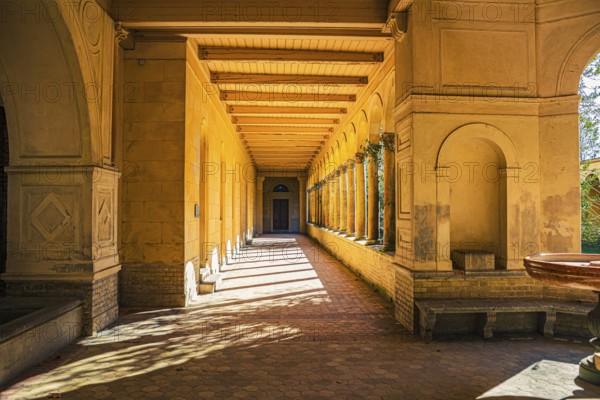 Church of Peace with Emperor Friedrich Mausoleum in Sanssouci Palace Park in Potsdam, Germany,