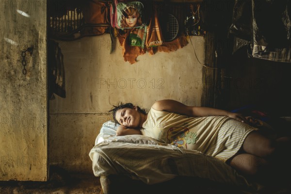 Rosalba, 18 years old, was recruited into prostitution at 14, last year she became pregnant, she is