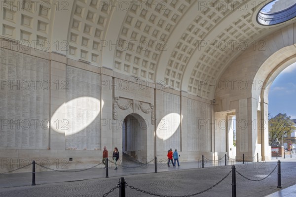 Menin Gate, Menenpoort, WW1 memorial for the missing soldiers of Commonwealth nations who died in