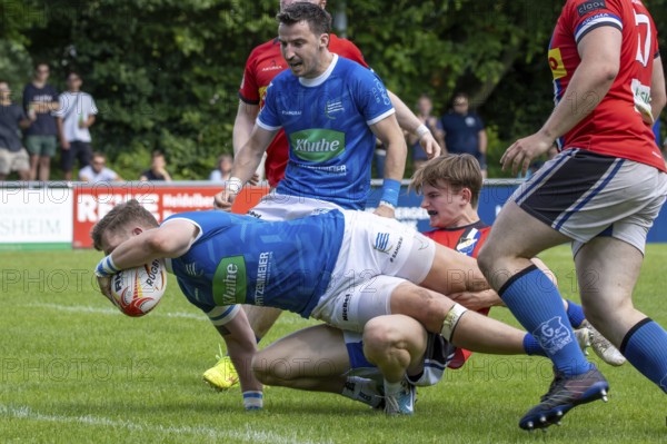 Heidelberg, 25.05.2024, Rugby 1st Bundesliga, Season 2023/24, Quarter-final: SC Neuenheim against