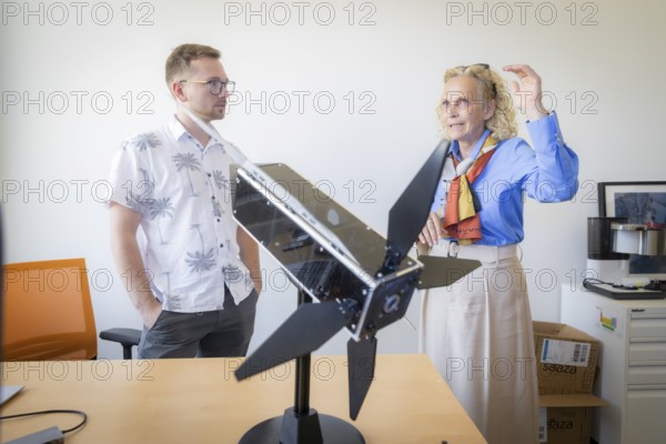 As part of her theme day Artificial Intelligence Made in Saxony - Experience Innovation Up Close on