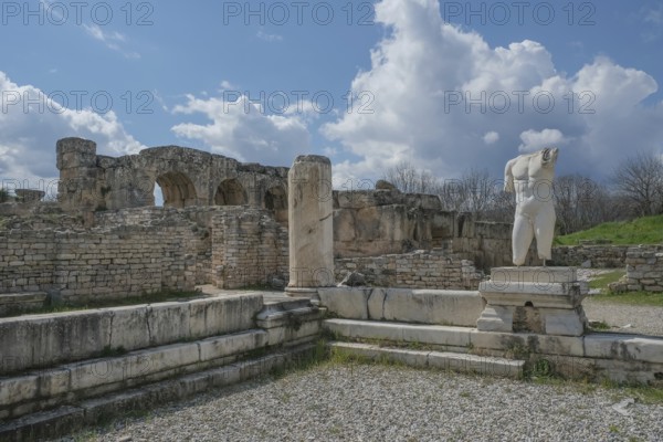 Ancient Baths of Hadrian, ancient archaeological site of Aphrodisias, Geyre, Karacasu, Aydin,