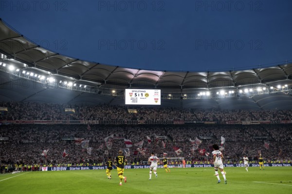 VfB Stuttgart celebrates historic 5:1 victory over Borussia Dortmund BVB, scoreboard, score,