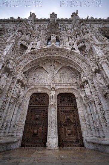 South portal, tympanum, Hieronymite monastery Mosteiro dos Jerónimos, also known as Mosteiro de