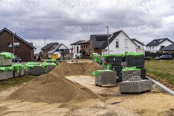 The resettlement site of the 5 villages from the Garzweiler II opencast lignite mining area,