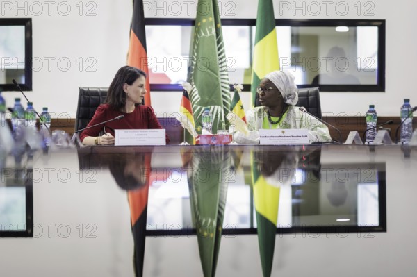 Annalena Bärbock (Alliance 90/The Greens), Federal Foreign Minister, recorded during a meeting with