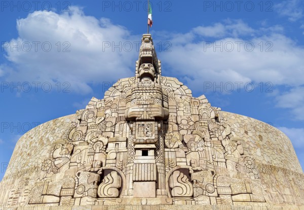 Merida, an iconic Homeland Monument (Monumento a la Patria) sculptured by Romulo Rozo, located at