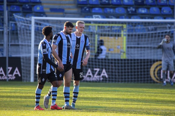 Football 3rd division, 2024/25 season, matchday 22: Waldhof Mannheim vs SC Verl. Picture: The SV