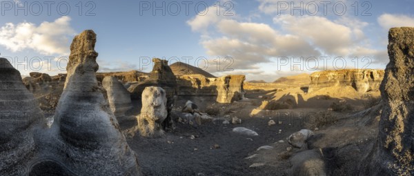 Stratified City, Ciudad estraticicada, Antigua Rofera de Teseguite, Lanzarote, Canary Islands,