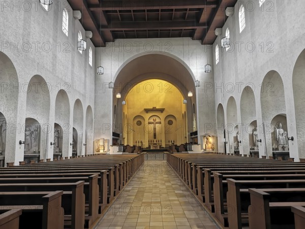 Interior of the monastery church, Albert-Boßlet-Kirche, Christ the Saviour Church,