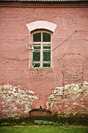 Old wall with window