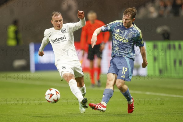 Football, Europa League, Round of 16 second leg, 2024/2025, Eintracht Frankfurt vs. Ajax Amsterdam,
