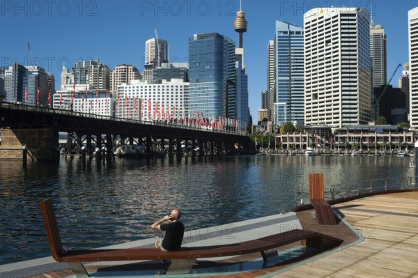 2018-05-07, Sydney, New South Wales, Australia, A view from Darling Harbour to the skyline of