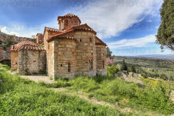 The church of Evangelistria in Mystras, Greece, Europe
