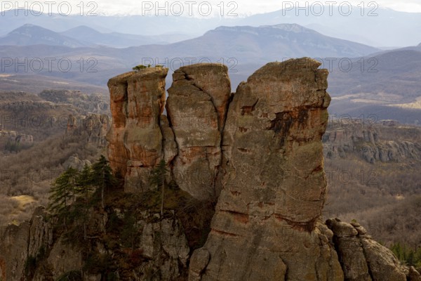 The Belogradchik Rocks are a group of strangely shaped sandstone and conglomerate rock formations
