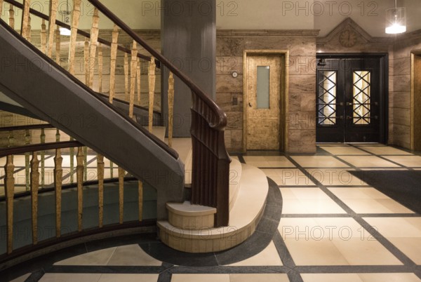 Hamburg, Kontorhaus MESSBERGHOF, built 1922-1924 by Hans and Oskar Gerson, vestibule on the ground