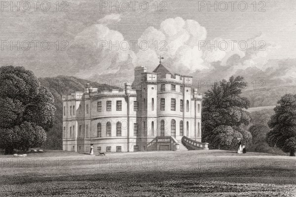 Airthrey Castle, now part of the University of Stirling, 19th century, from Modern Athens by Th. H.