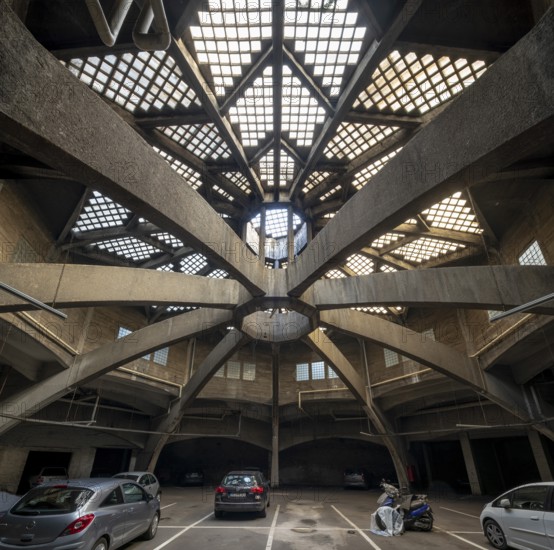 Aachen, congress garage, former motor vehicle hall of the coal merchant Einmal, built in 1924-1925