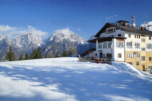 Rifugio Monte Agudo, AURONZO D'INVERNO, winter, ski, Dolomites, Auronzo di Cadore, Veneto Region,