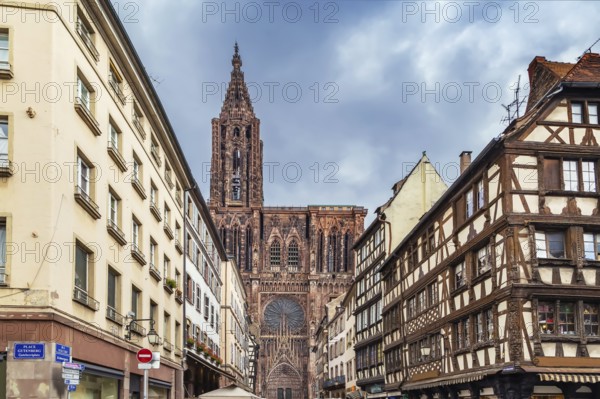 Strasbourg Cathedral also known as Strasbourg Minster, is a Gothic Roman Catholic cathedral in
