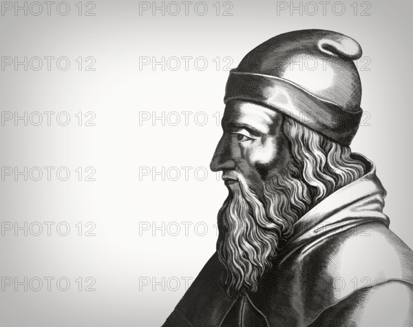 Aristotle, 384-322 BC, ancient Greek philosopher and scientist, digitally altered