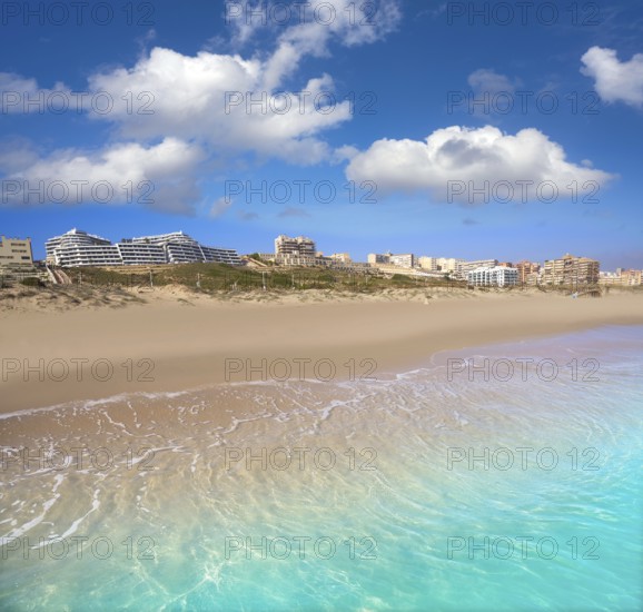 Arenals del Sol Beach in Elche Elx of Alicante in Costa Blanca at Spain