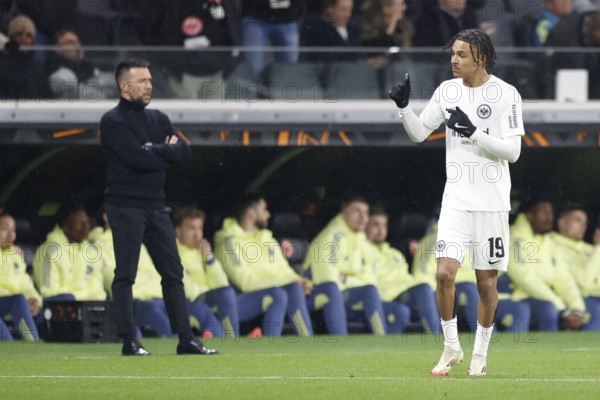 Football, Europa League, Round of 16 second leg, 2024/2025, Eintracht Frankfurt vs. Ajax Amsterdam,