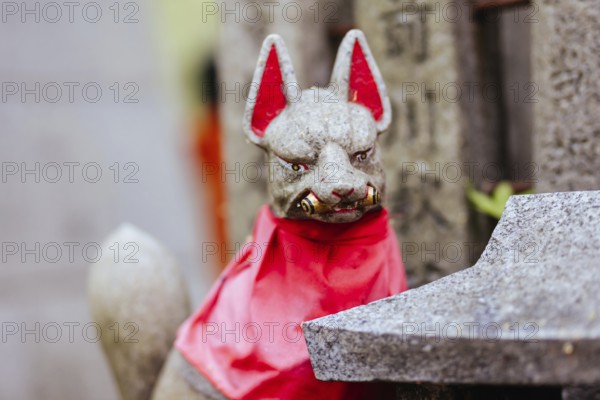 Kyoto, Japan - May 15 2019: Fushimi Inari Shrine in Kyoto, Japan. One of the largest tourist