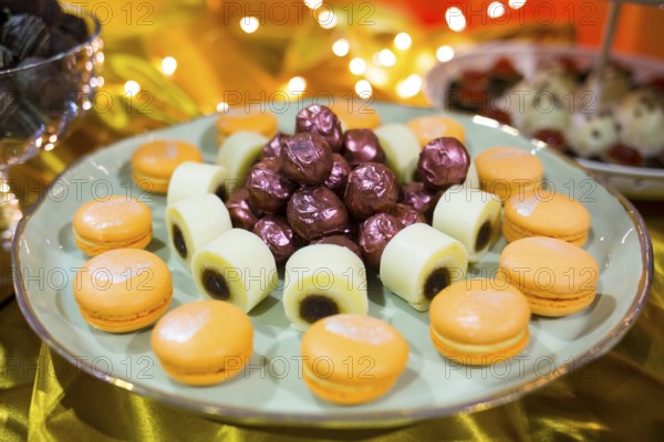 Circular cake macaron or macaroon is a sweet meringue-based confection. Extremely tasty and
