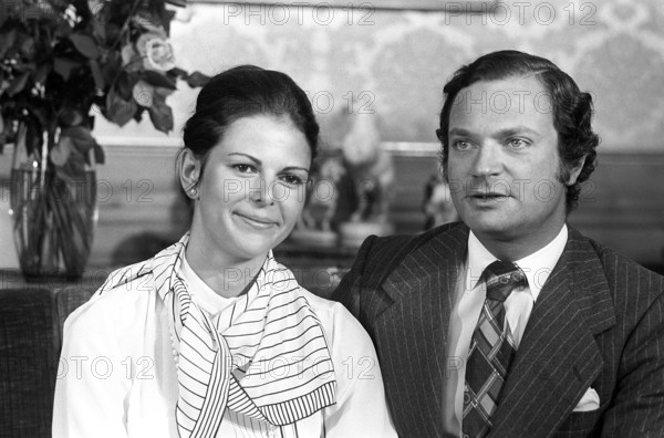 Carl XVI Gustaf and Silvia Sommerlath. Carl XVI Gustaf, King of Sweden. Born 30 april 1946. Picture