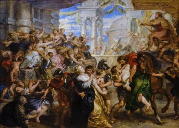 Peter Paul Rubens, The Rape of the Sabine Women, oil on canvas, National Gallery, London, England,