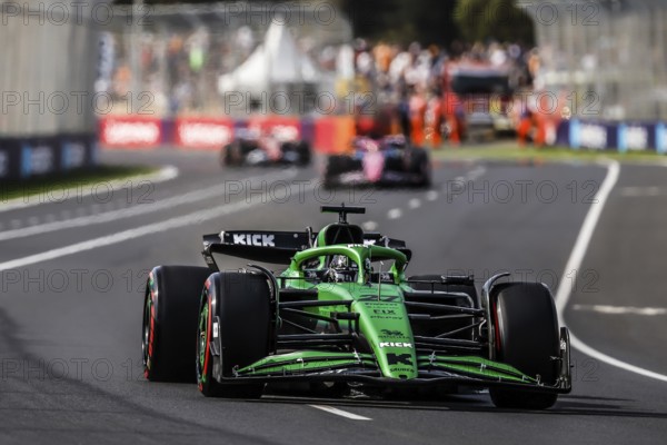 MELBOURNE, AUSTRALIA - MARCH 14: Nico Hulkenberg of Germany drives the Stake F1 Team Kick Sauber