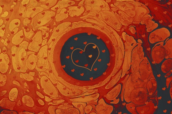 Elegant decorative heart pattern design for fabric, wallpaper, gift paper, banner, cover, poster,