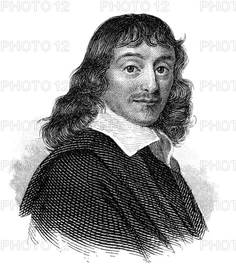 René Descartes or Renatus Cartesius, 1596 - 1650, a French philosopher, mathematician and