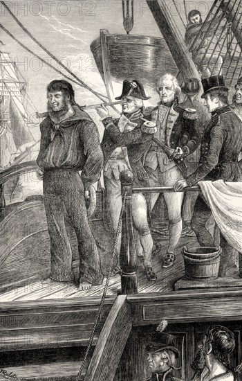 Nelson and the signal disregarding the order of his superior, Admiral Sir Hyde Parker, Battle of