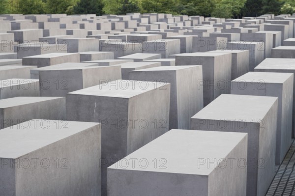 The Memorial to the Murdered Jews of Europe designed by architect Peter Eisenman. Berlin,