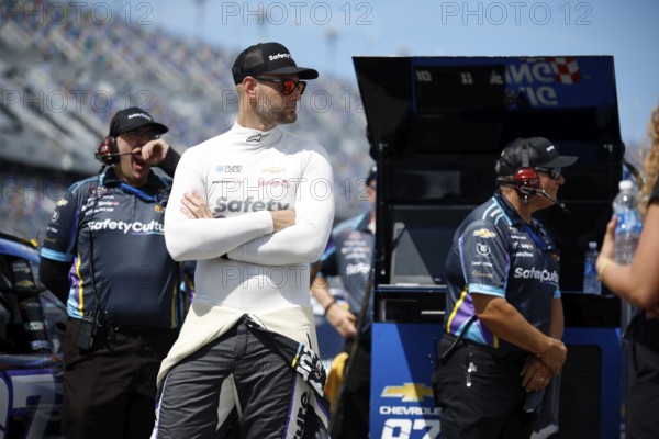 Shane van Gisbergen gets ready to qualify for the Wawa 250 Powered by Coca-Cola in Daytona, FL,