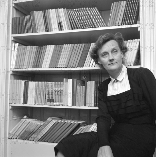 Astrid Lindgren. Swedish author of childrens books, songs and novels. Born 14 november 1907 - 28