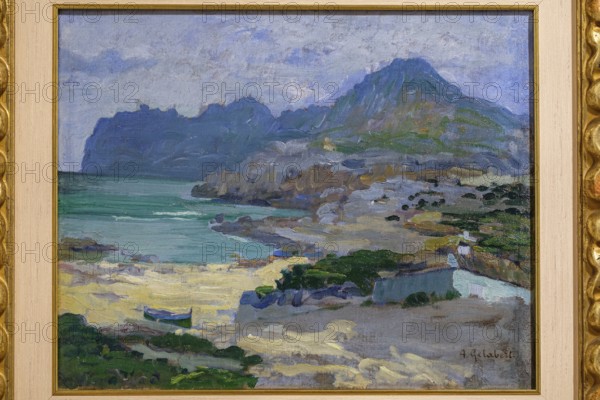 Cala Sant Vicenç, -San Vicens cove-, 1902, Antoni Gelabert, oil on canvas, pollensa museum,