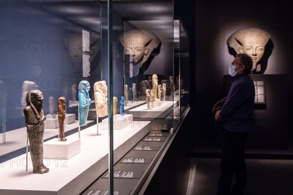 Ushabtis, exhibition Pharaoh the King of Egypt, Center Cultural La Caixa, Palma, Mallorca,