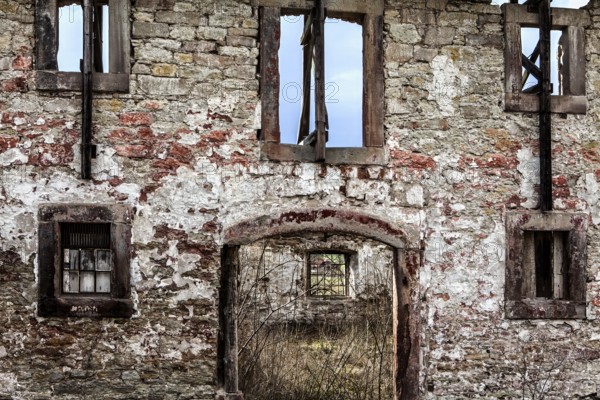Katlenburg castle, old animal stall, Katlenburg-Lindau, district of Northeim, Lower Saxony,