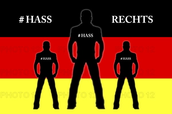 Reichsbürger, skinhead, skinheads, Nazi, Nazis, right, rights, clock, 5 to 12, Germany, national