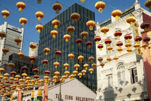 15.03.2019, Singapore, Republic of Singapore, Asia, Annual street decoration with lanterns for the