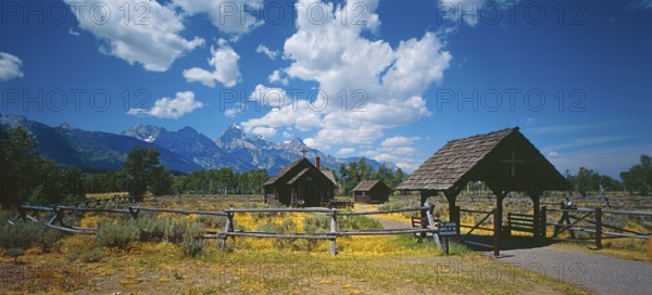 Grand Teton National Park, Chapel of Transfiguration, Wyoming, USA, North America